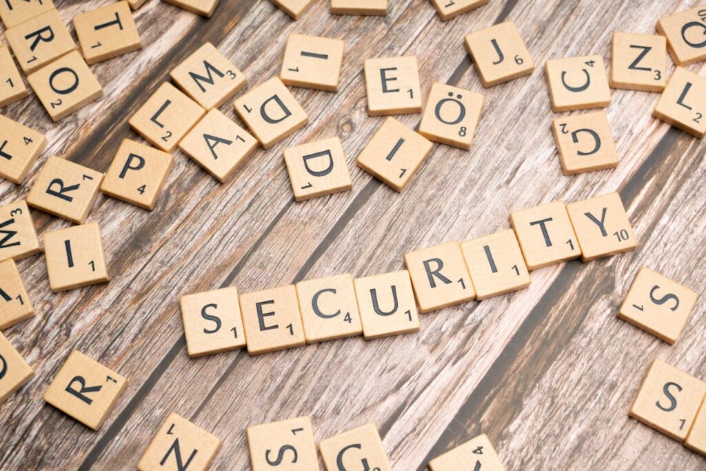 pexels-photo-19813740 The word security spelled out in scrabble letters
